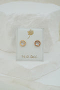 14k Baby Earrings - Dog Paws