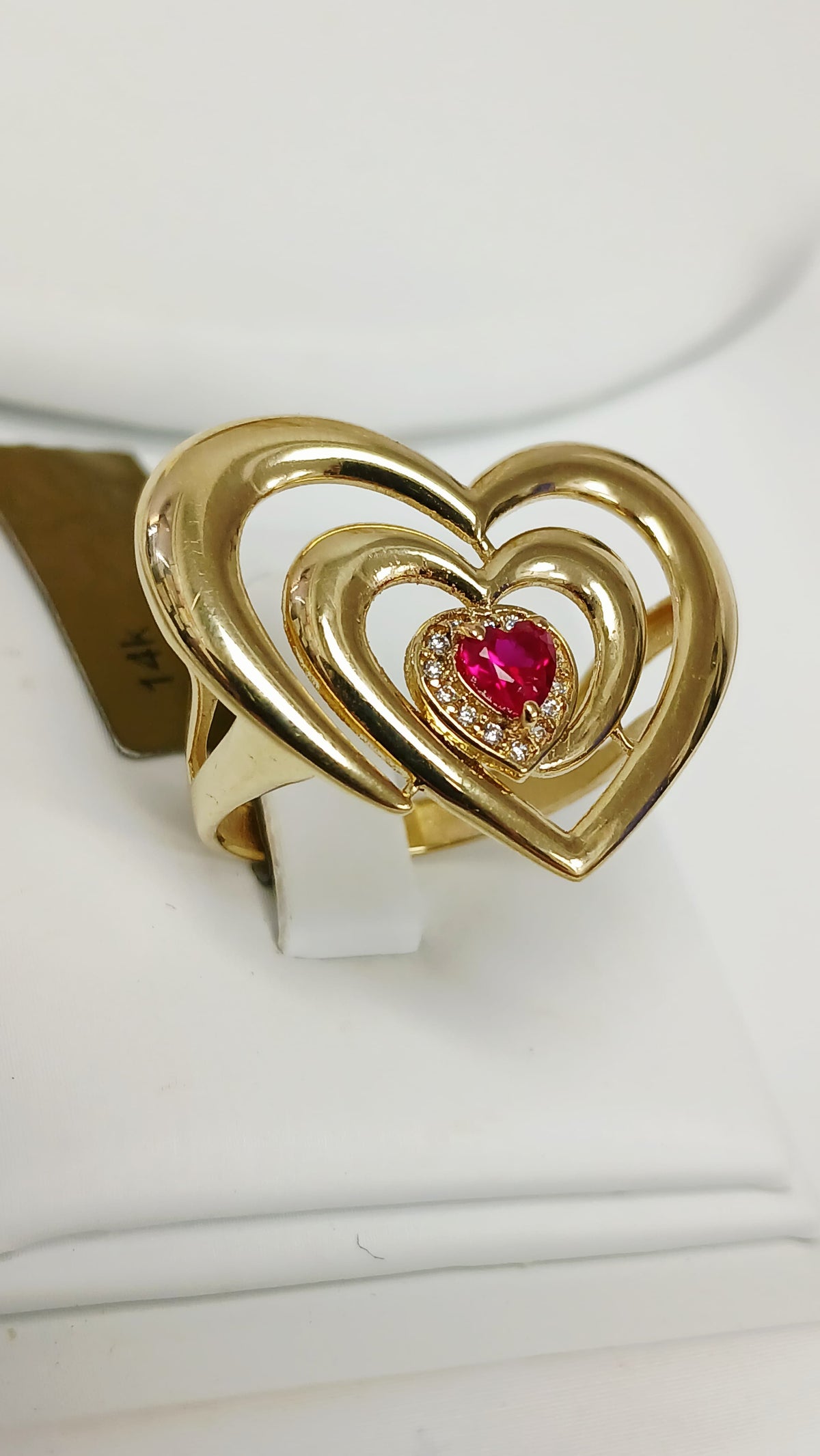 14k Women’s Ring - Shiny Heart