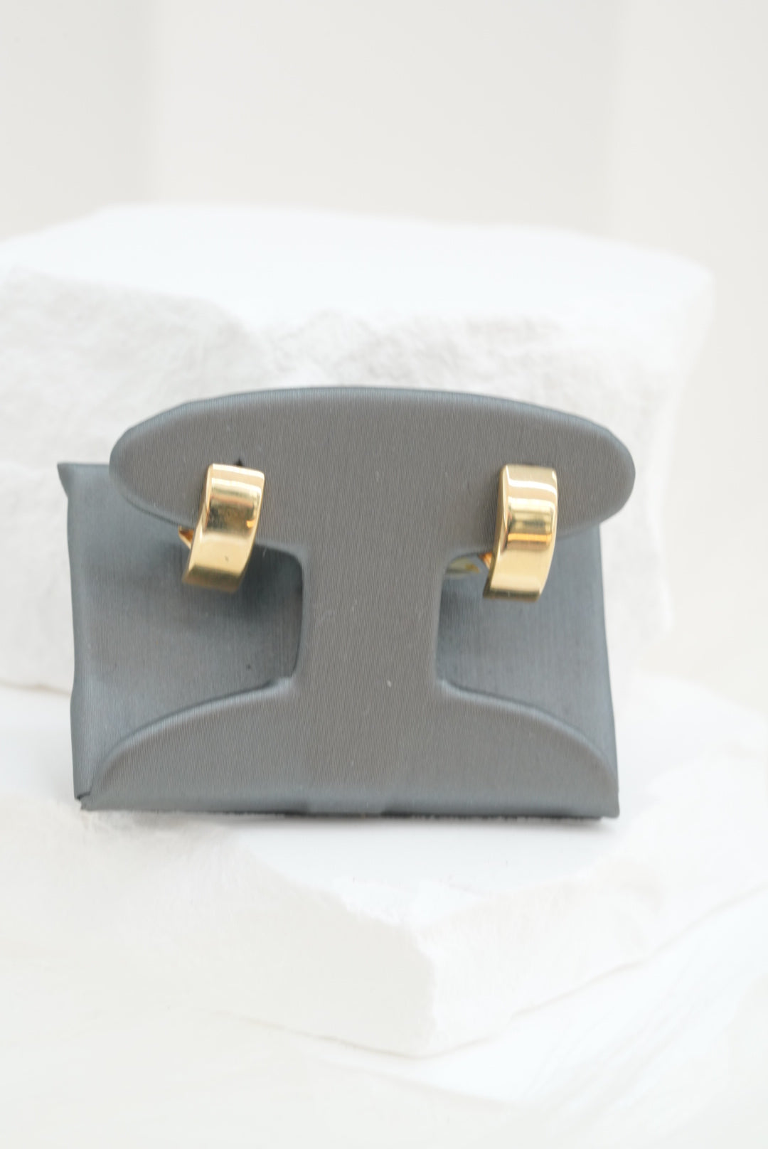 14k Earrings - Semi Hoop Plain