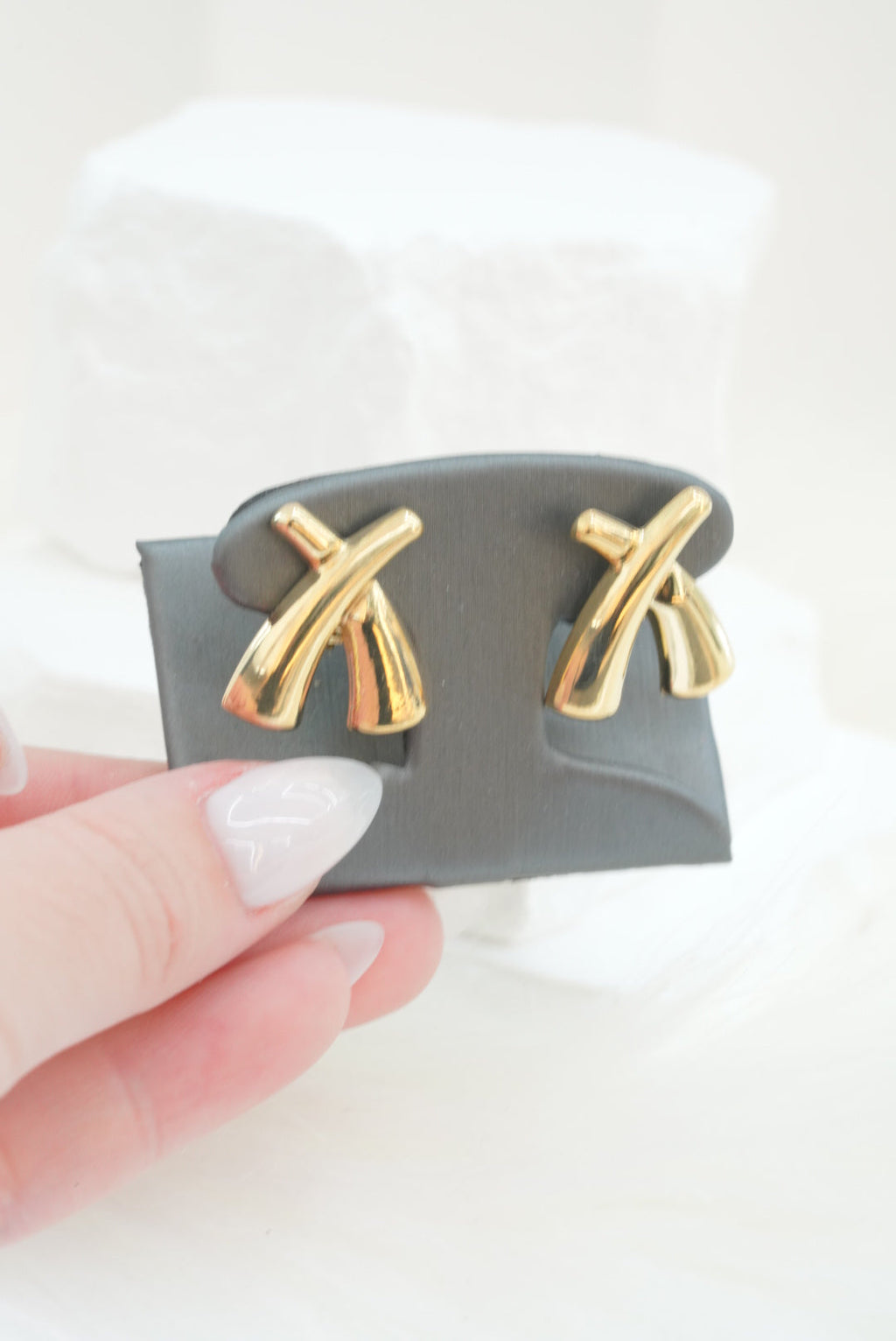 14k Earrings - Big X