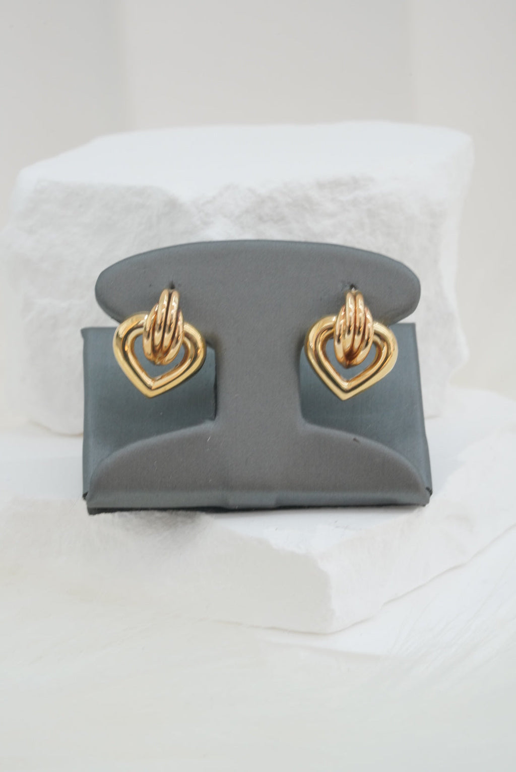 14k Earrings - Held Heart