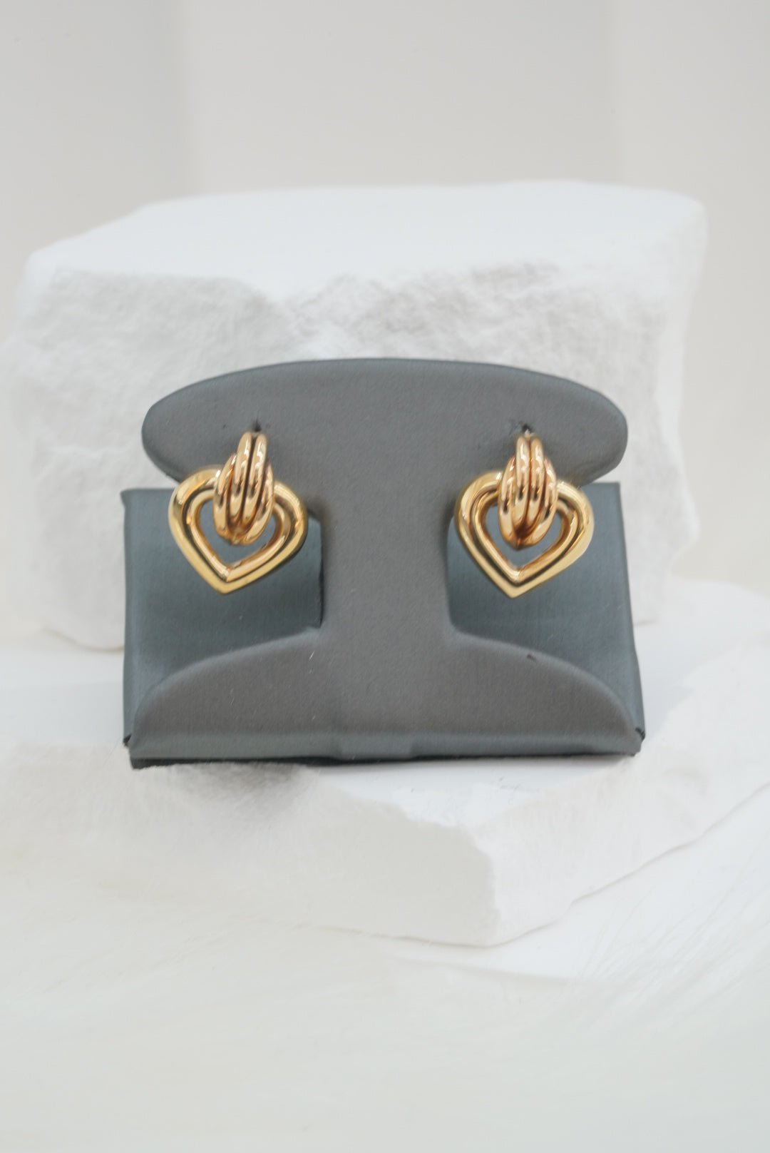 14k Earrings - Held Heart