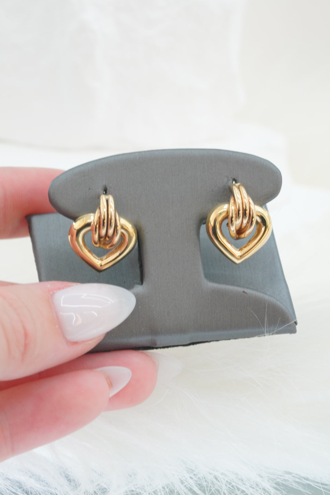 14k Earrings - Held Heart
