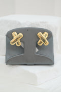 10k Earrings - Puffed X