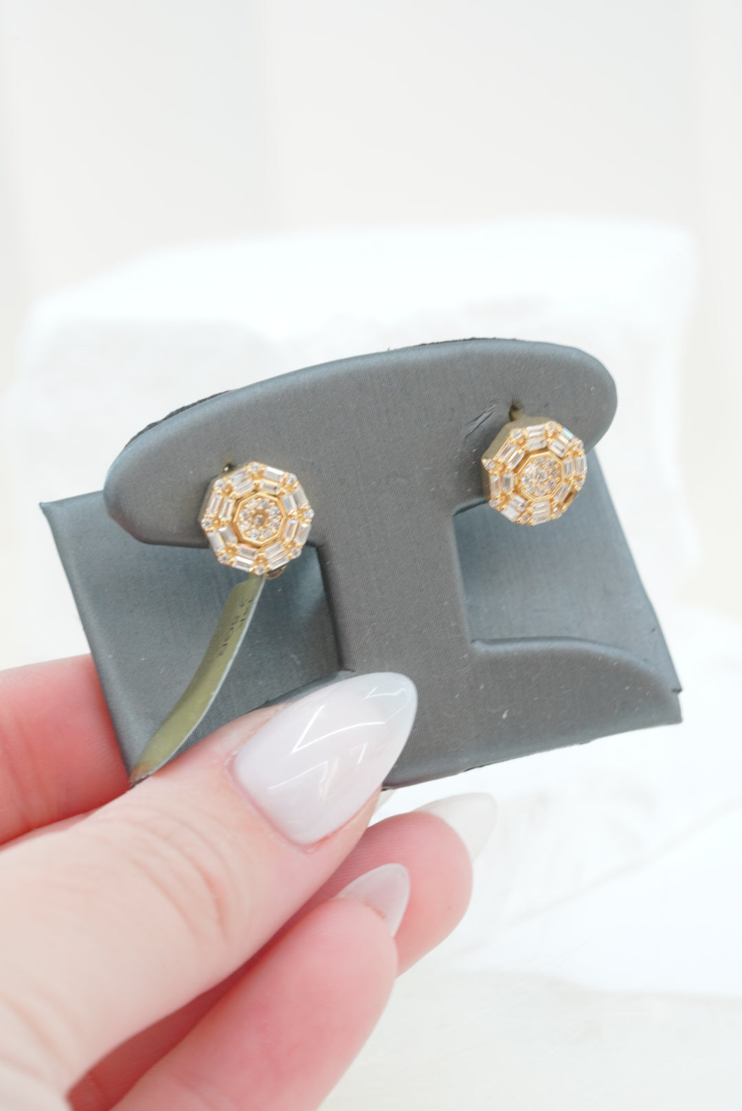 14k Earrings - Octagon