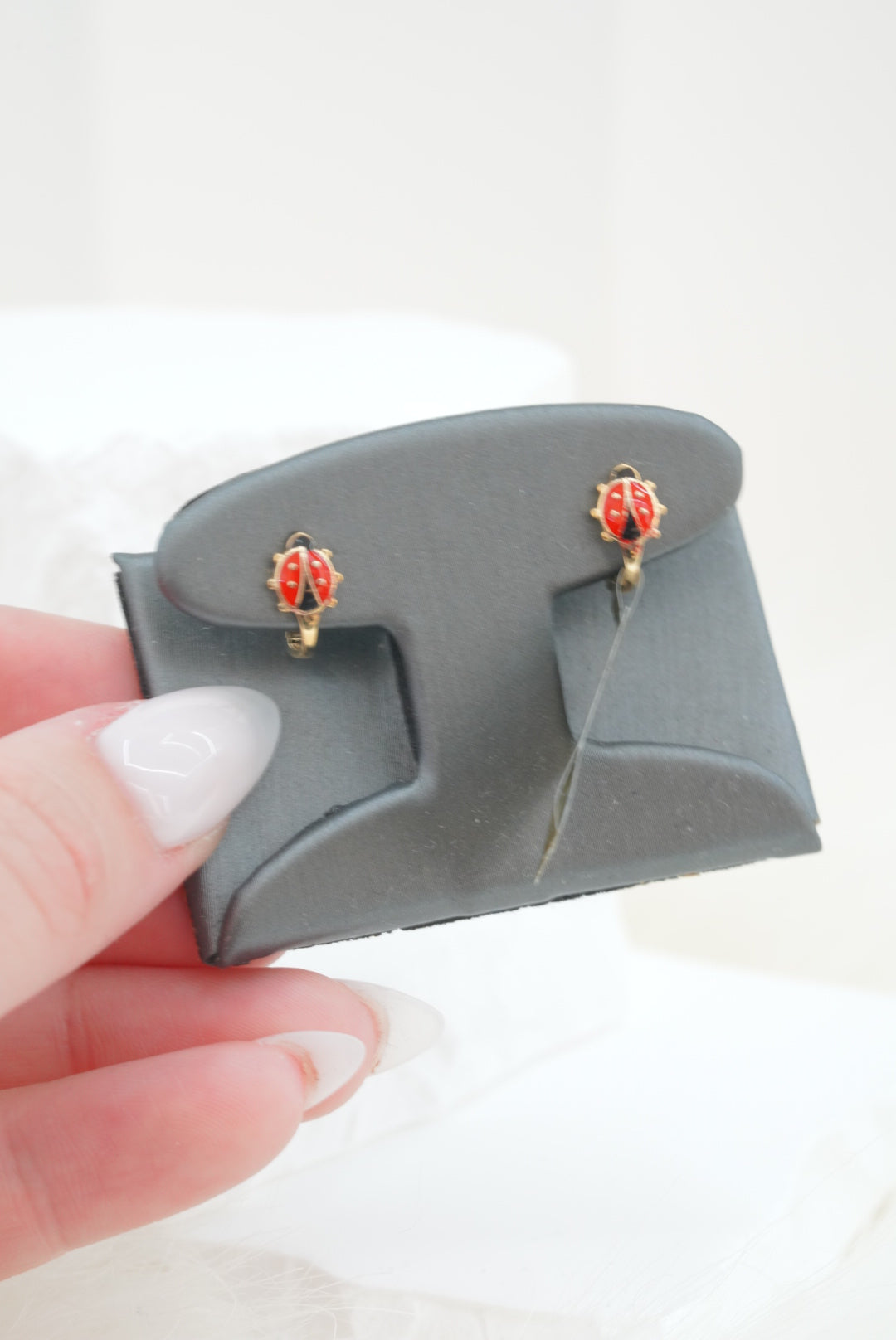 14k Earrings - Ladybugs