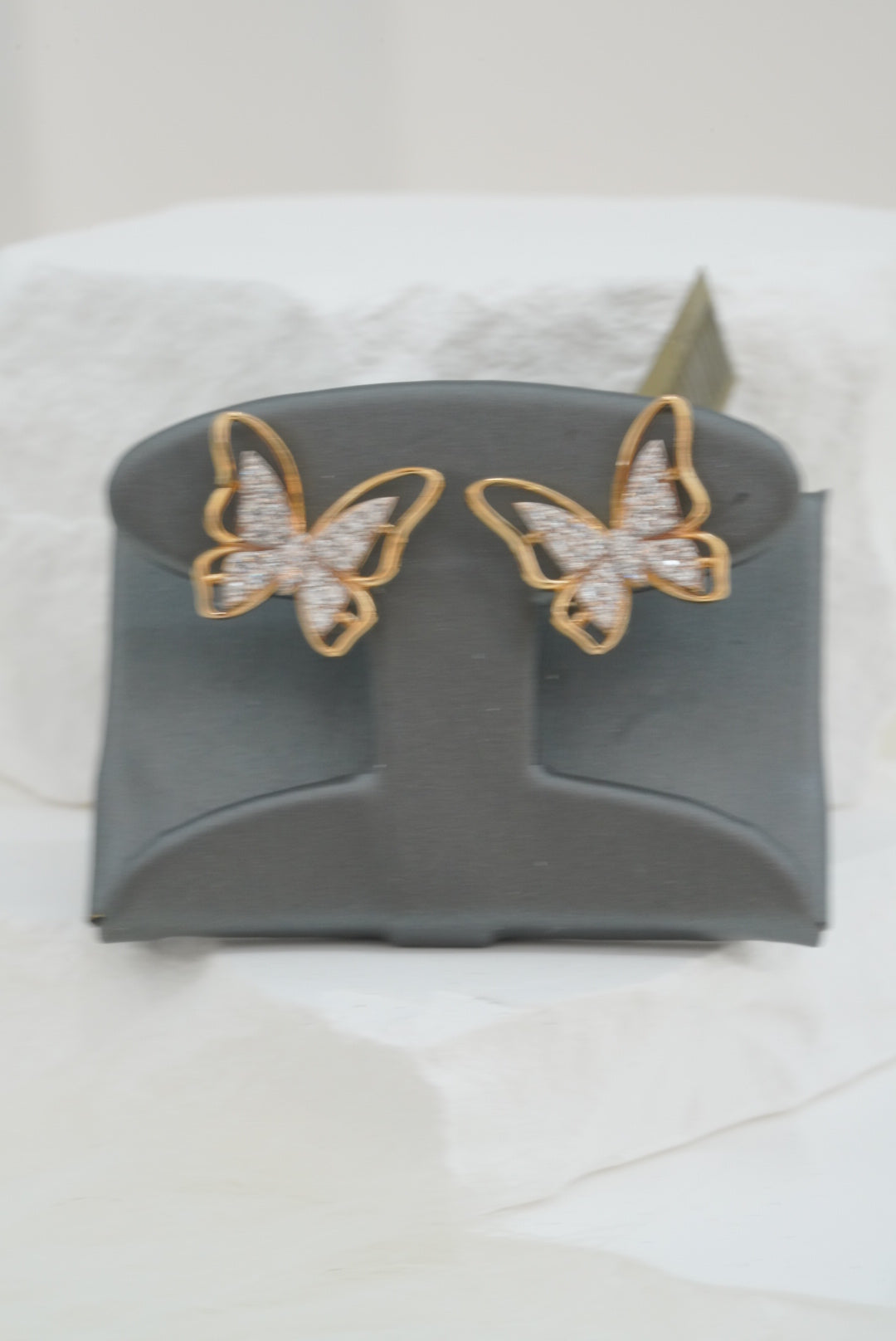 14k Earrings - Shiny Butterflies