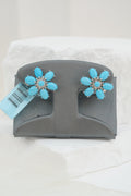 14k Earrings - Diamond Flower