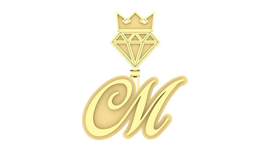 Your Initials Custom Pendant Plain - Unisex