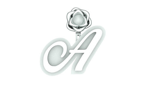 Your First Initial Custom Pendant Plain - Unisex