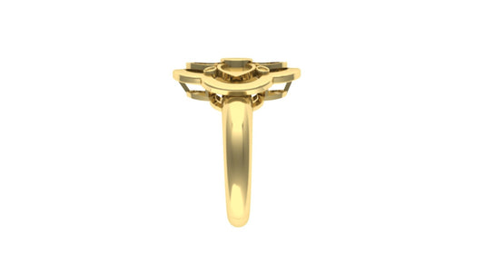 Petal Ring - Golden Bloom