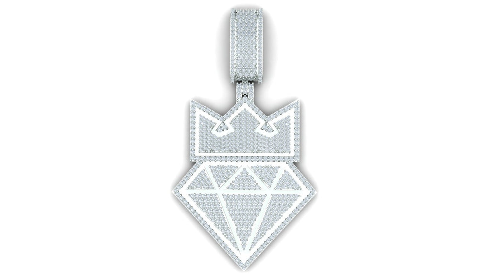 Crown Diamond Pendant