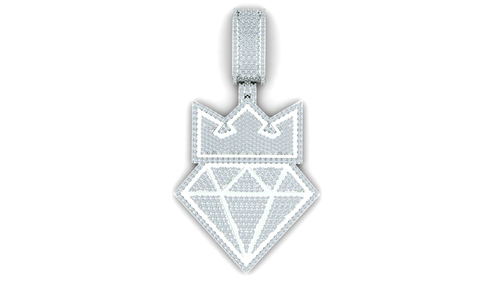 Crown Diamond Pendant