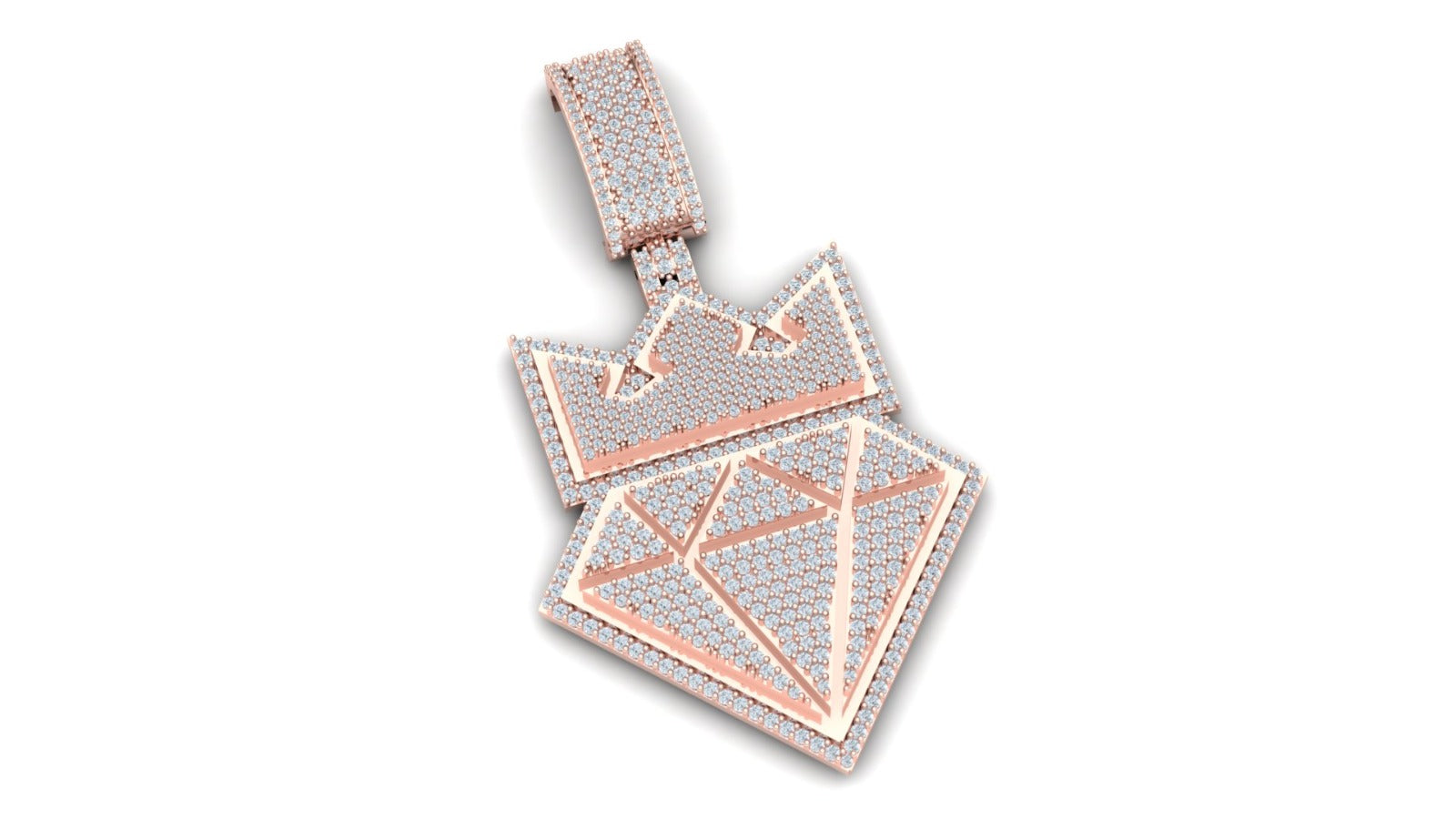 Crown Diamond Pendant