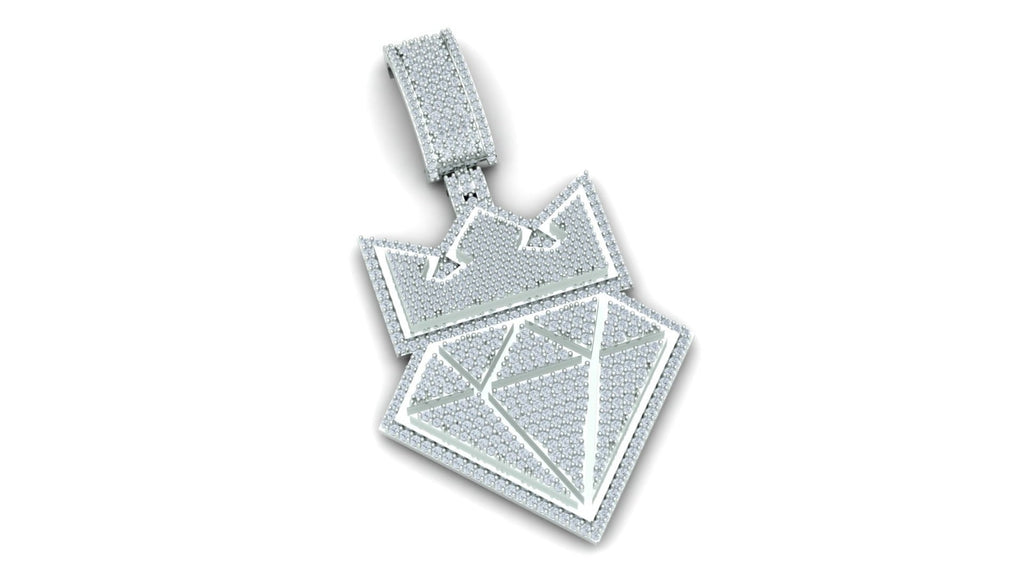 Crown Diamond Pendant