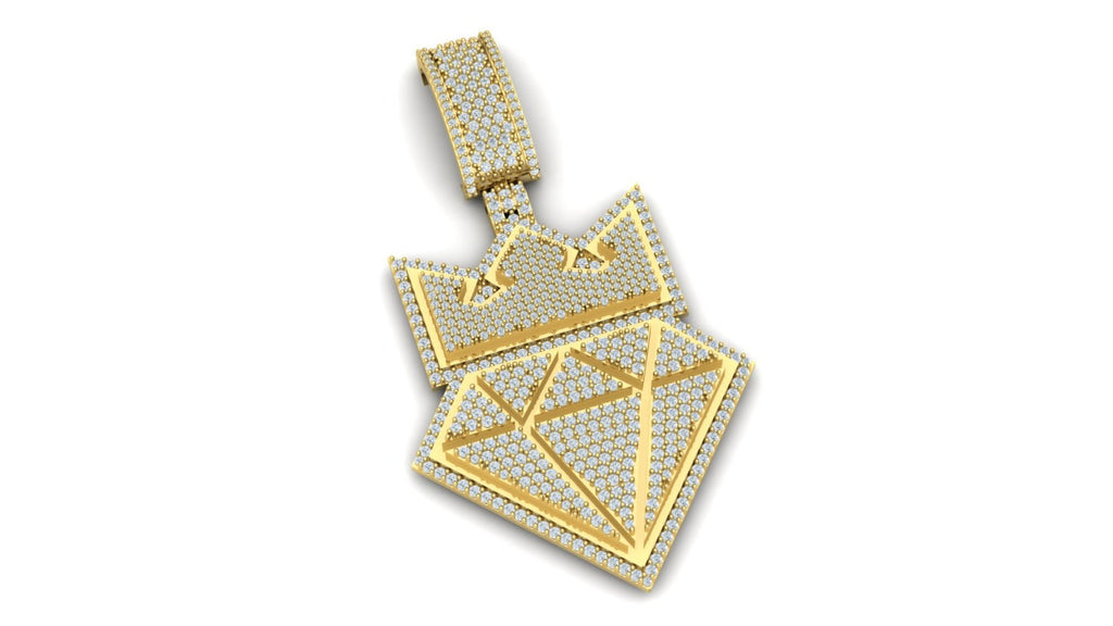 Crown Diamond Pendant
