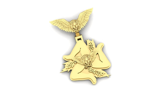 Sicilian Trinacria Pendant