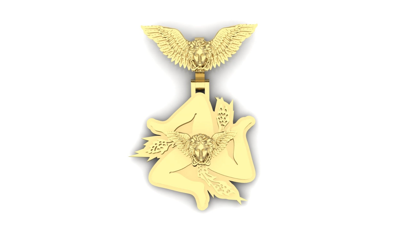 Sicilian Trinacria Pendant