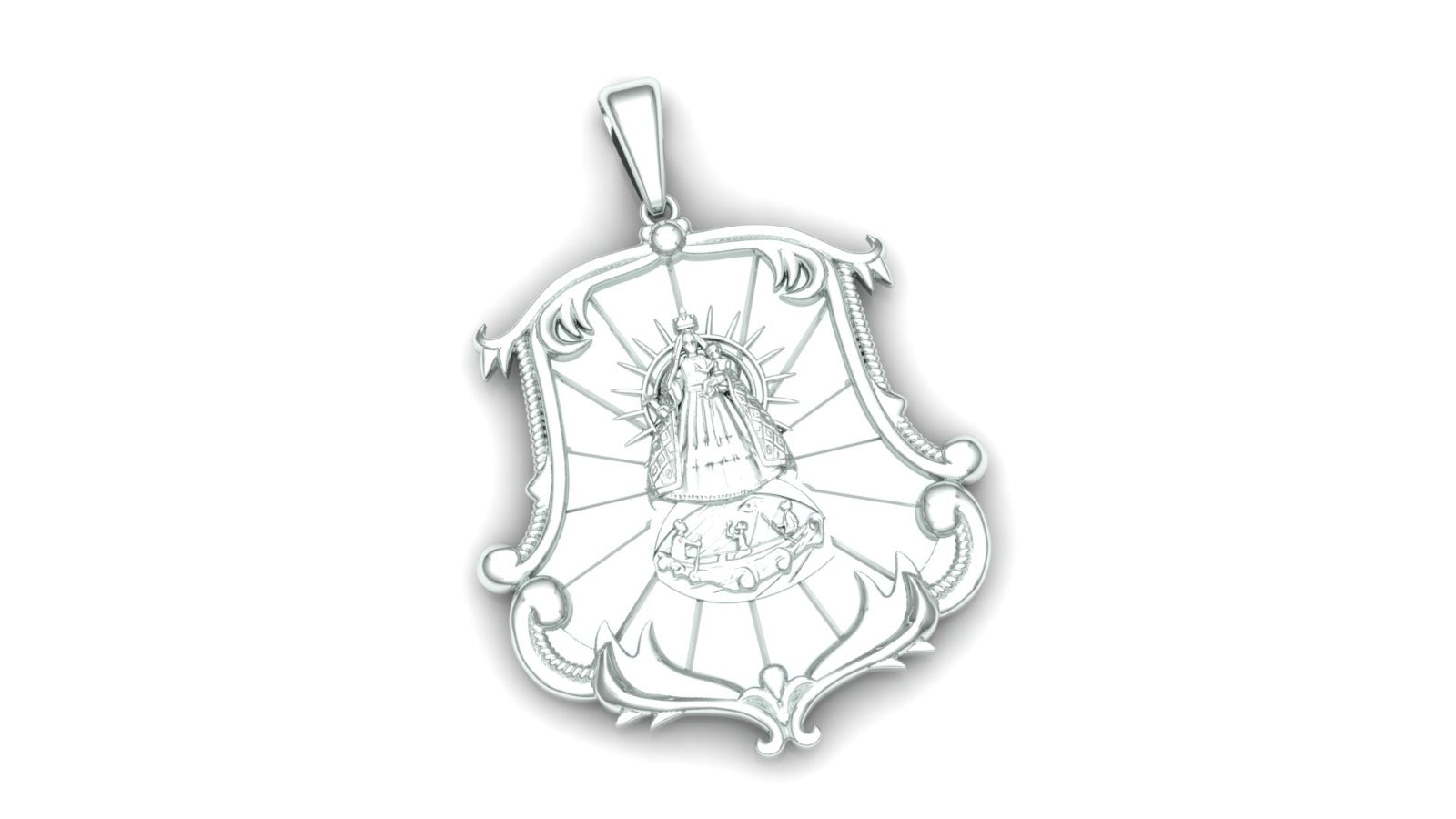 Virgen Caridad Celestial Pendant