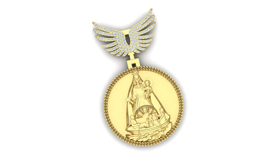 Virgen Caridad Wings Pendant