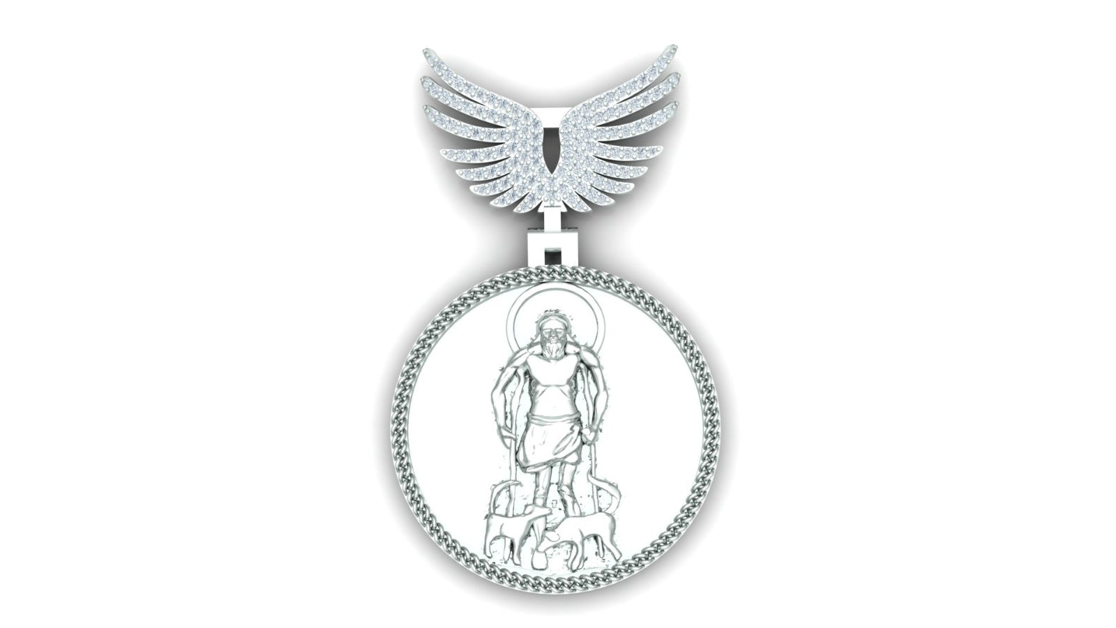 Virgen Caridad Wings Pendant