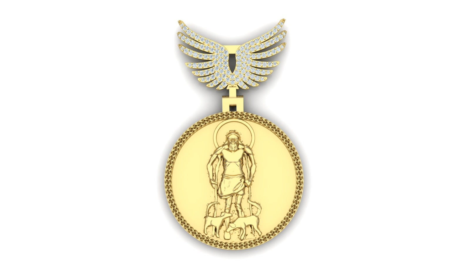 Virgen Caridad Wings Pendant