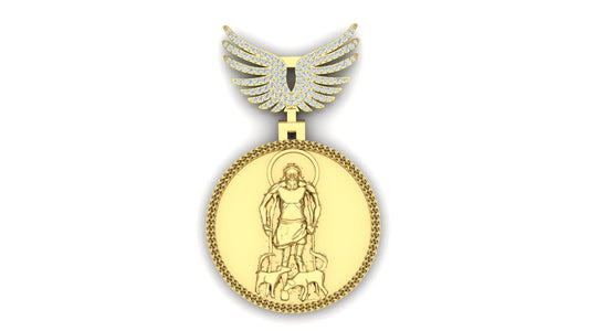 Virgen Caridad Wings Pendant