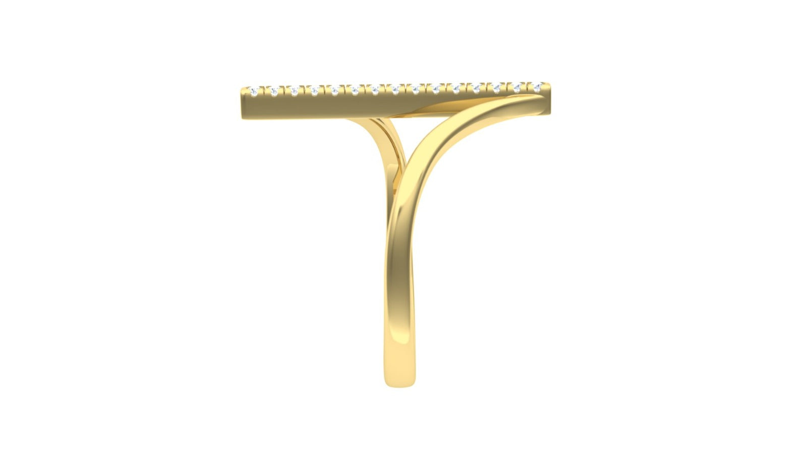 Line Ring - Twist Spark