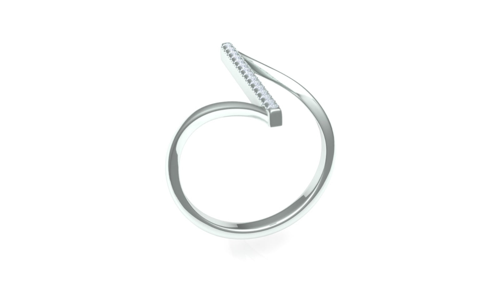 Line Ring - Twist Spark