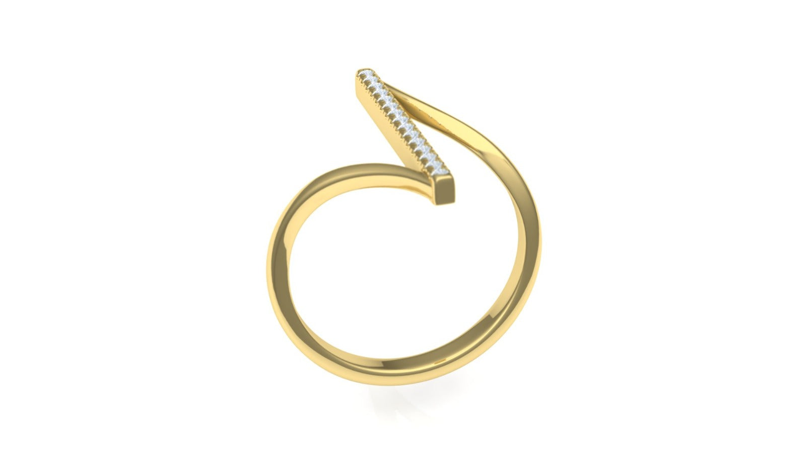 Line Ring - Twist Spark