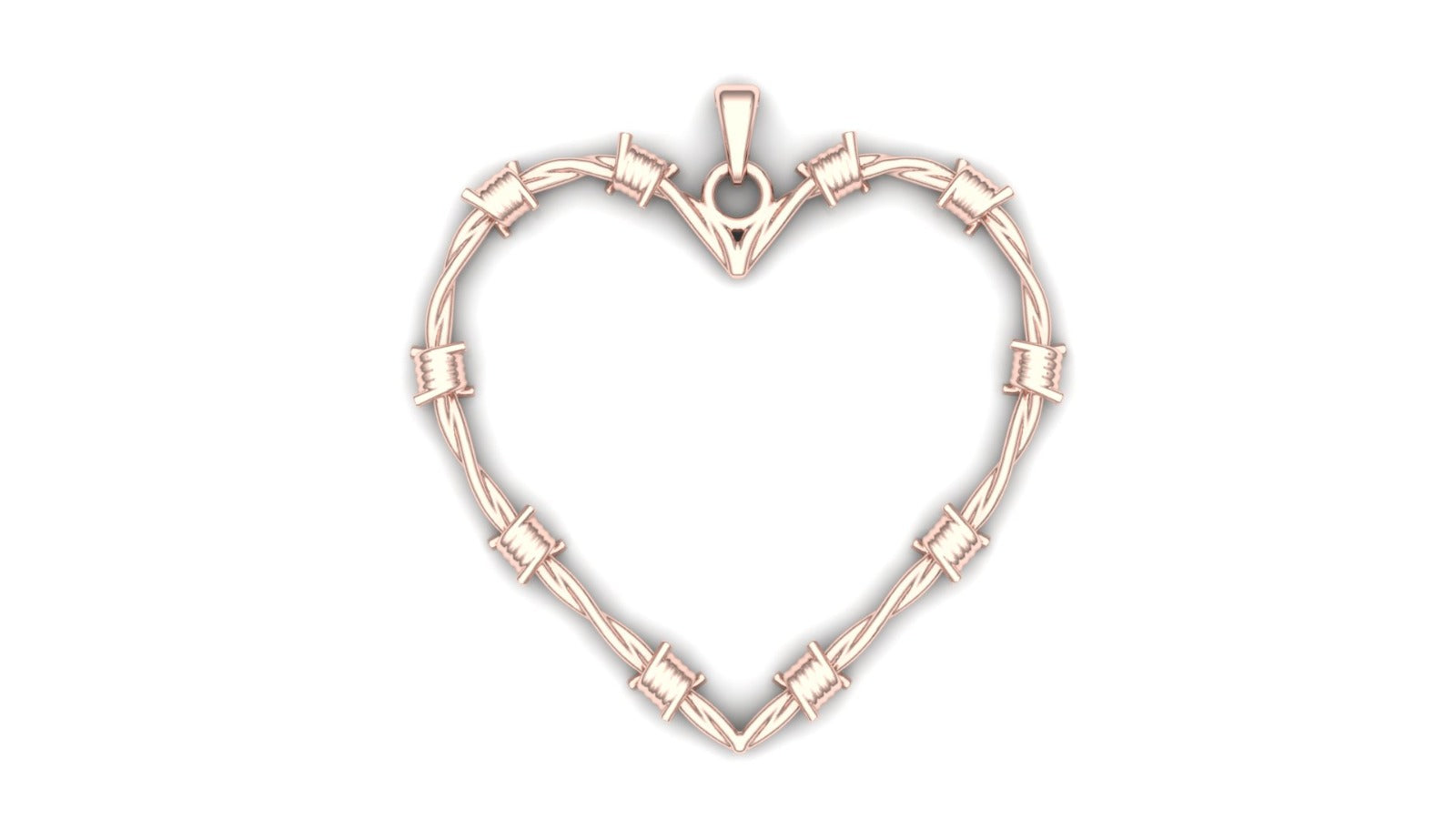 Wire Intertwined Heart Pendant