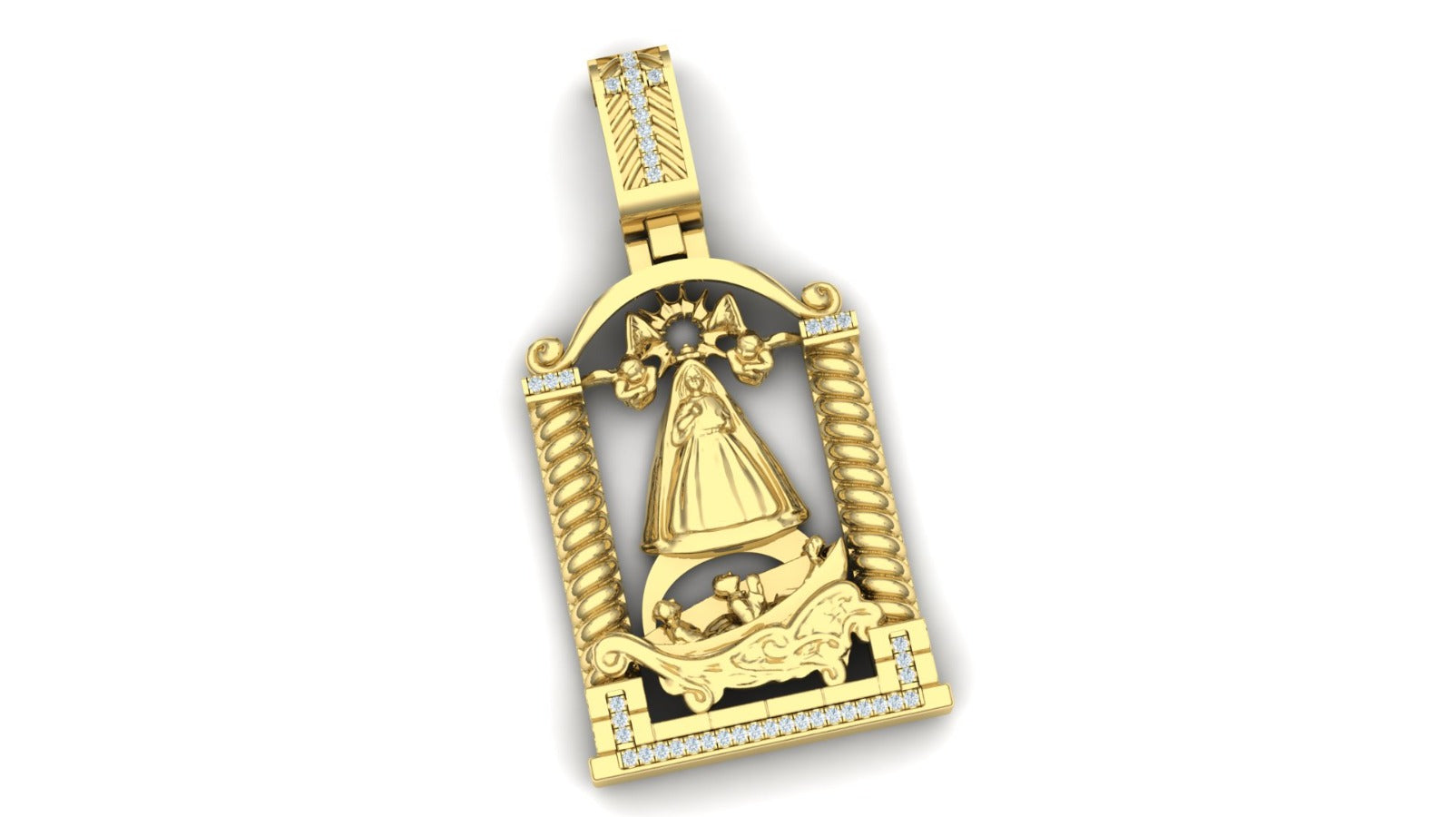 Big Virgen Caridad Pendant