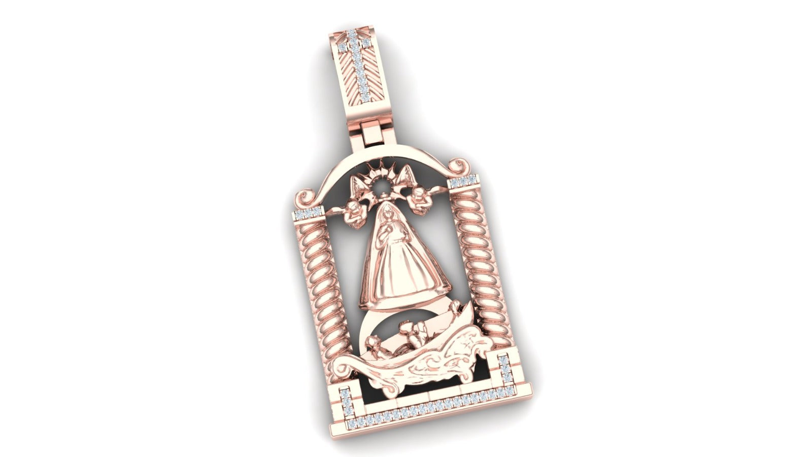 Big Virgen Caridad Pendant
