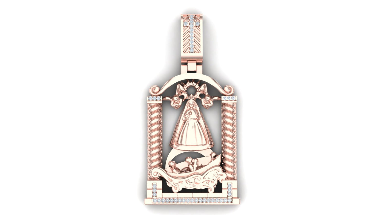 Big Virgen Caridad Pendant