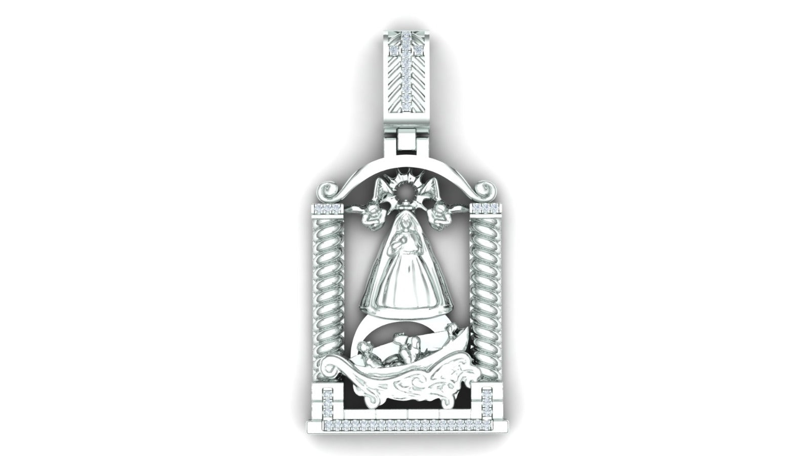 Big Virgen Caridad Pendant