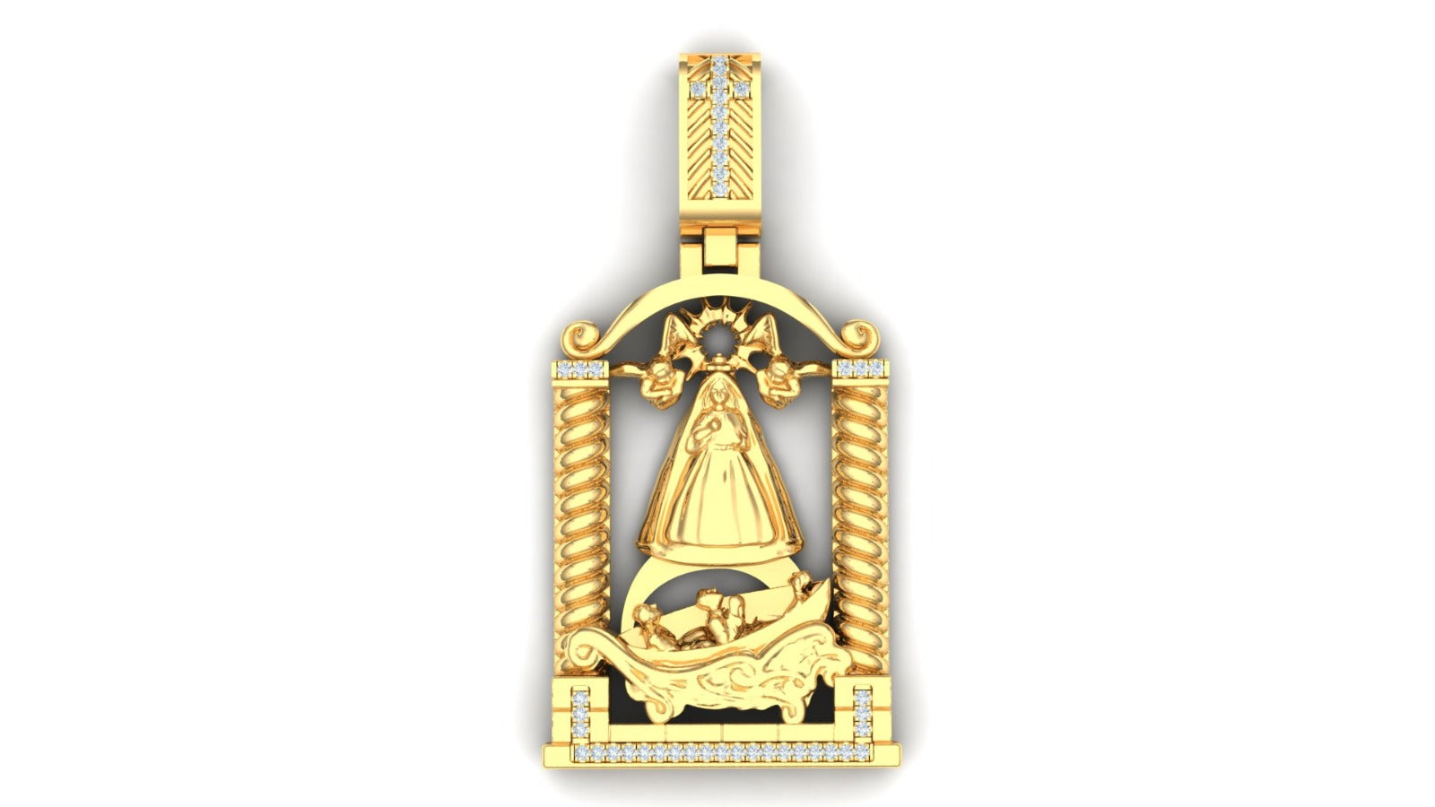 Big Virgen Caridad Pendant