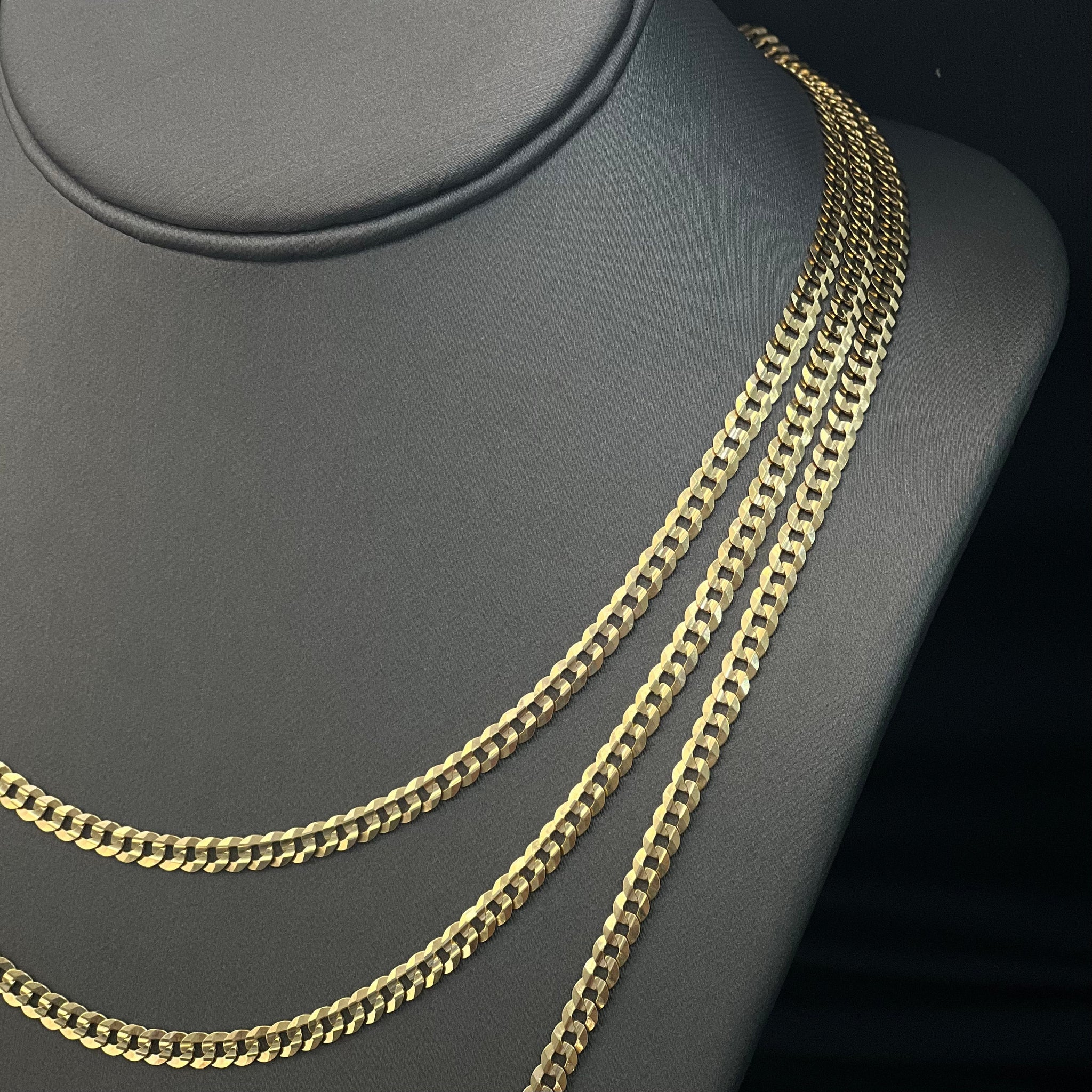 14k Diamond Cut Chain Solid