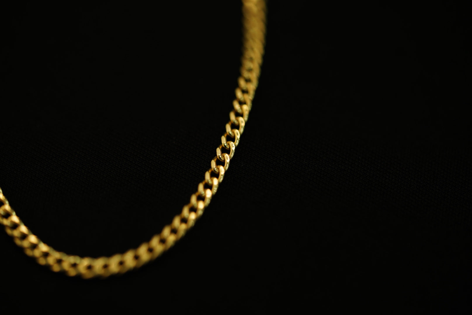 14k 3mm Cuban Link Chain