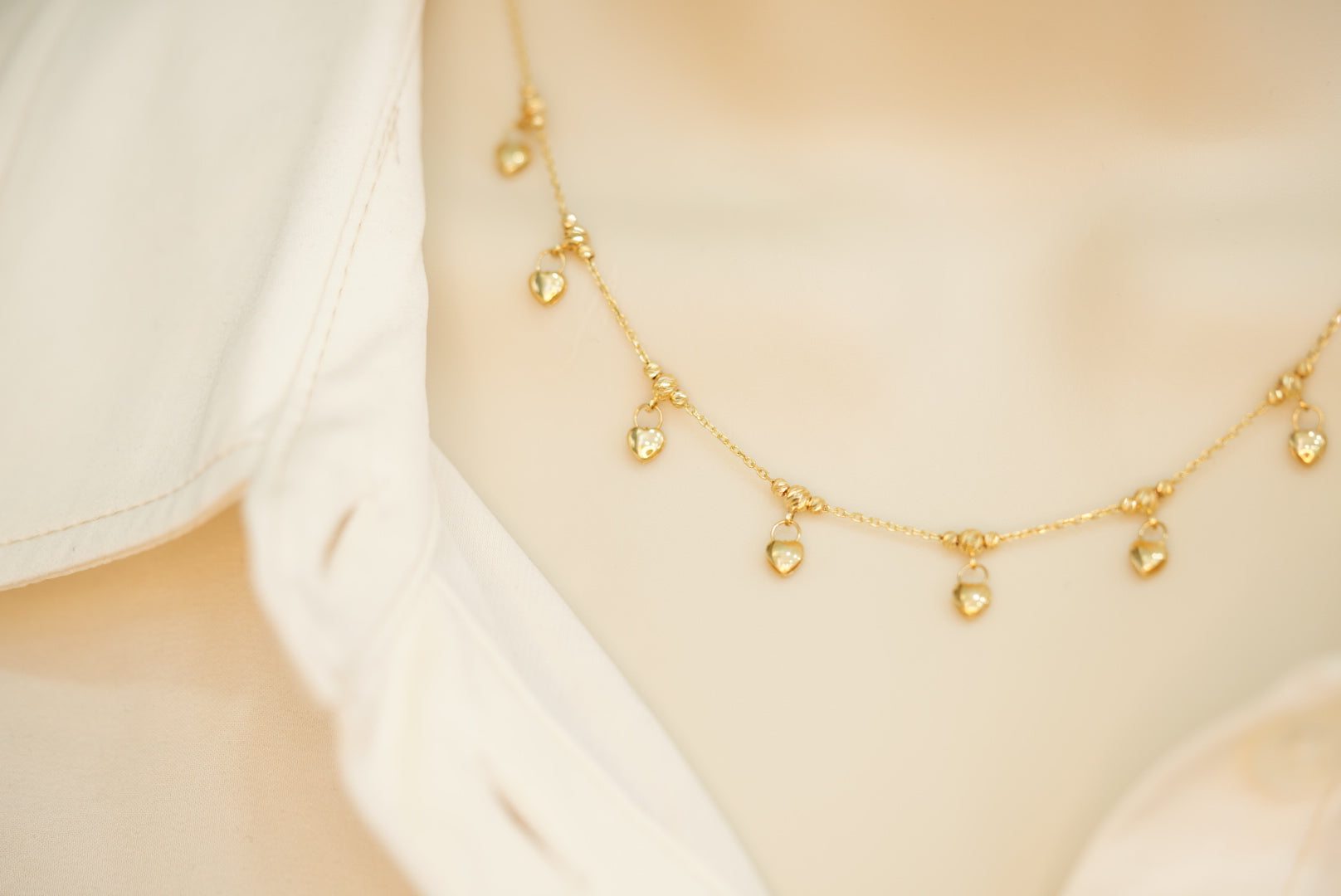 14k Little Hearts Chain