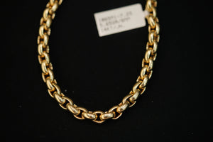 14k Flat Rolo Bracelet