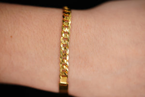 14k Diamond Cut ID Solid Bracelet Solid