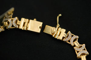 14k C with Crystal Bracelet