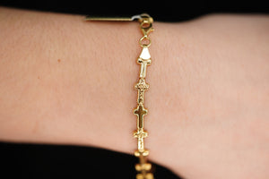 14k Crosses Bracelet