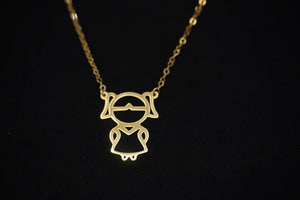 14k Boy or Girl Charm Fine Chain