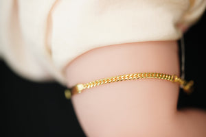 10k Solid Cuban Link ID Bracelet