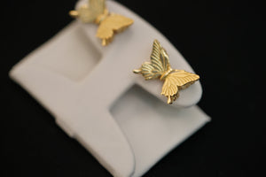 14k Butterfly Earring