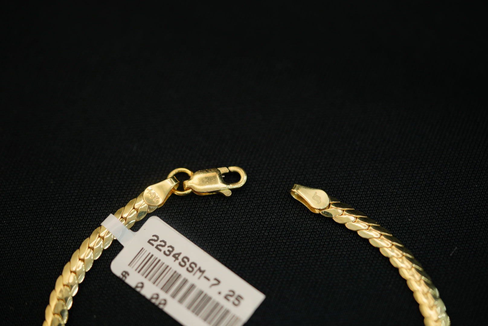 14k Cuban Link 3.4mm Bracelet