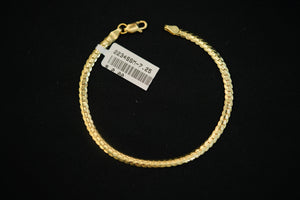 14k Cuban Link 3.4mm Bracelet