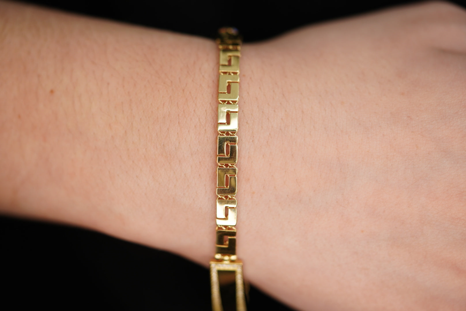 10k Design Lines ID Bracelet