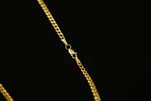 14k 3mm Cuban Link Chain